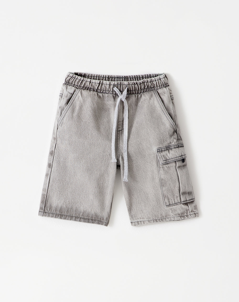 Bermuda Lozoz regular fit denim gris