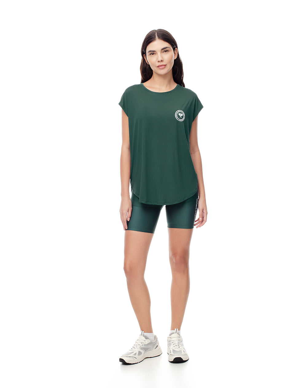 Camiseta deportiva mujer secado rápido verde