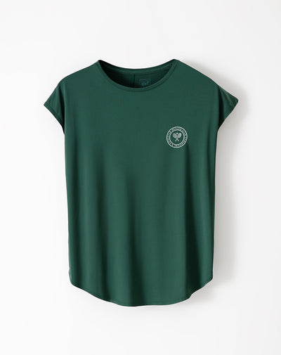 Camiseta deportiva mujer secado rápido verde