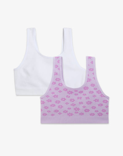 2 tops tiras anchas soporte medio surtido