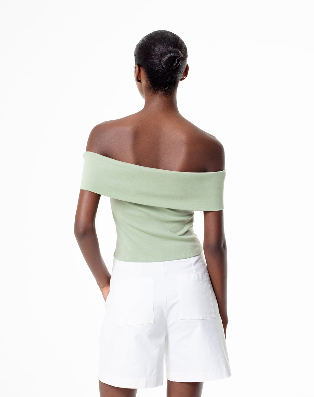 Camiseta skinny fit verde