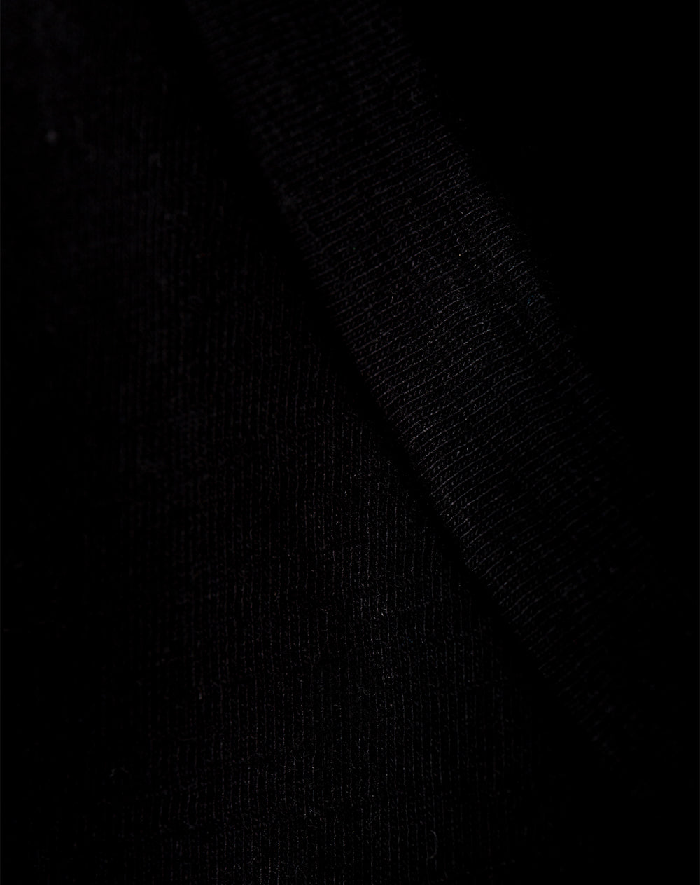 Camiseta regular algodón negra mujer