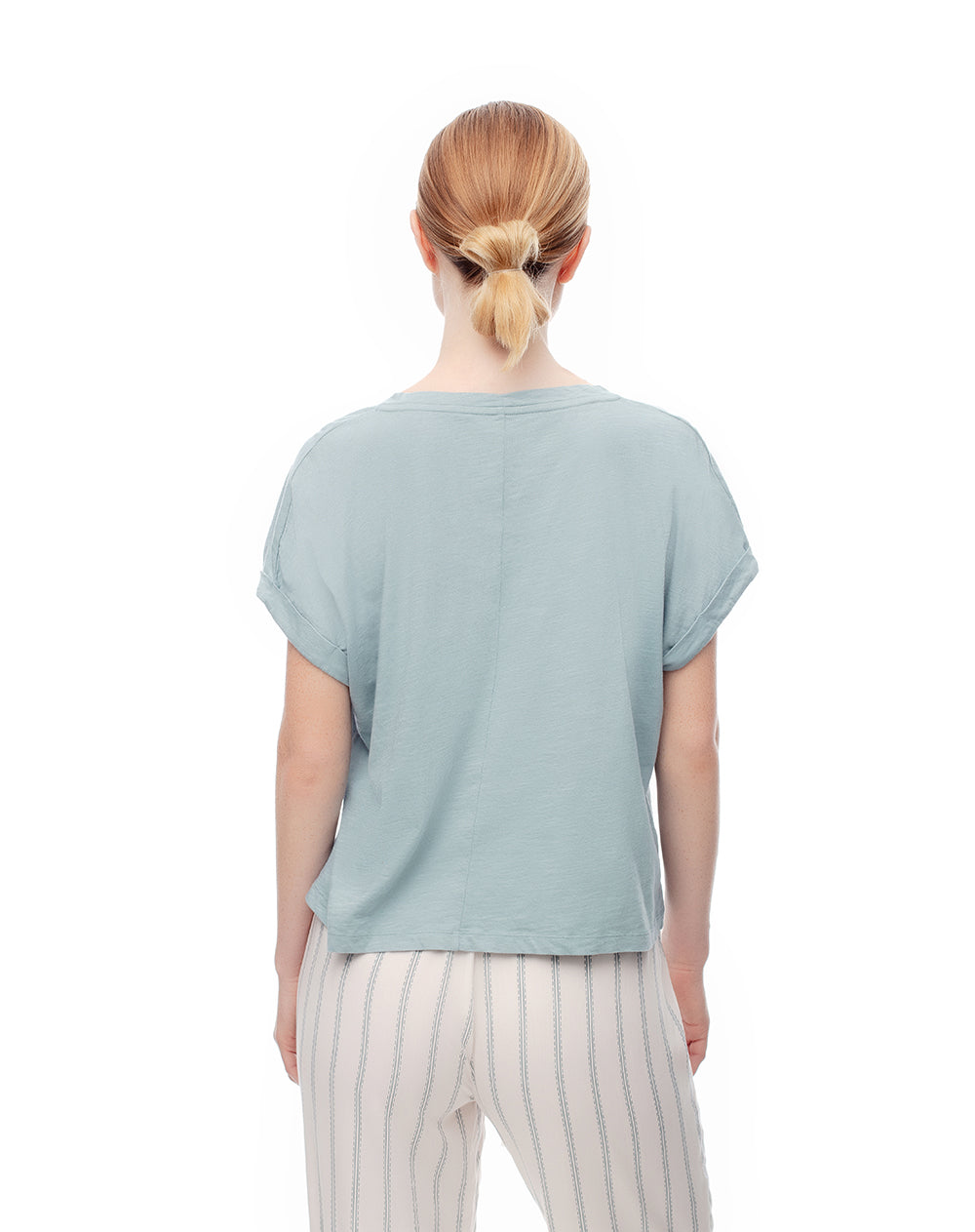 Camiseta regular fit manga corta verde