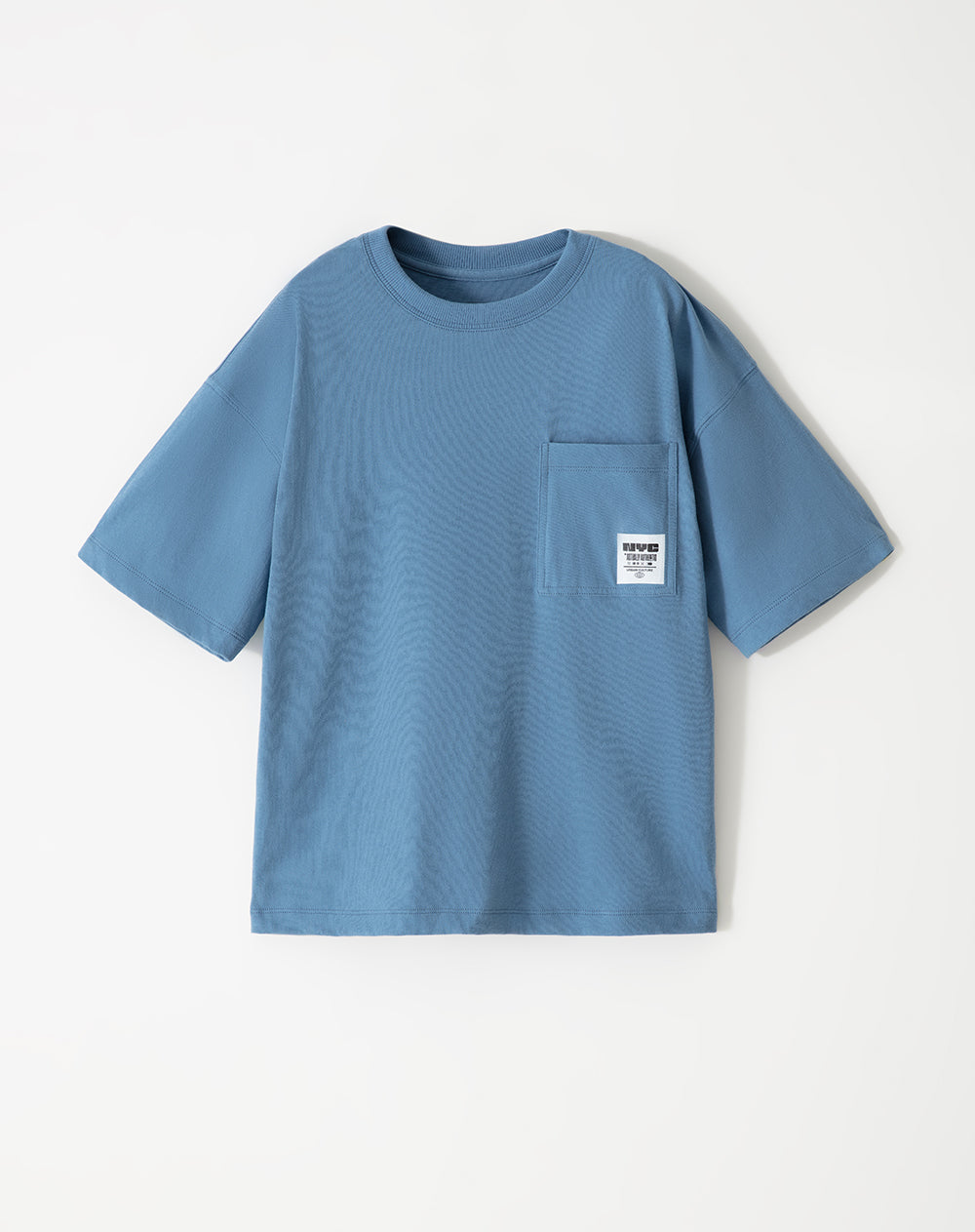 Camiseta regular fit manga corta azul