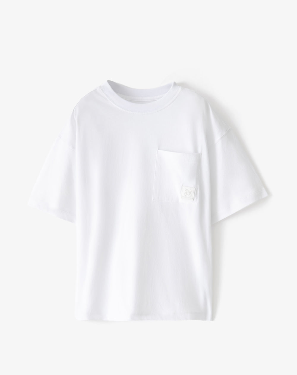 Camiseta regular fit manga corta blanca