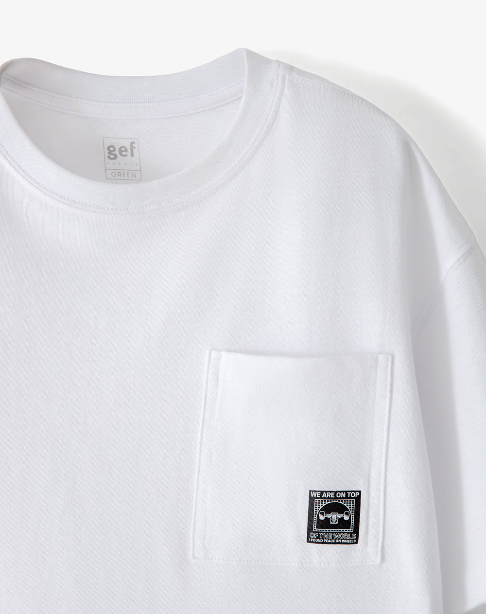 Camiseta oversize algodón blanca niño