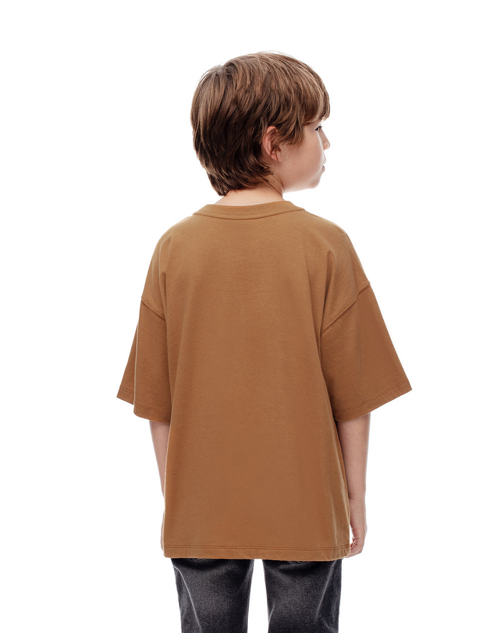 Camiseta oversize algodón caramelo niño