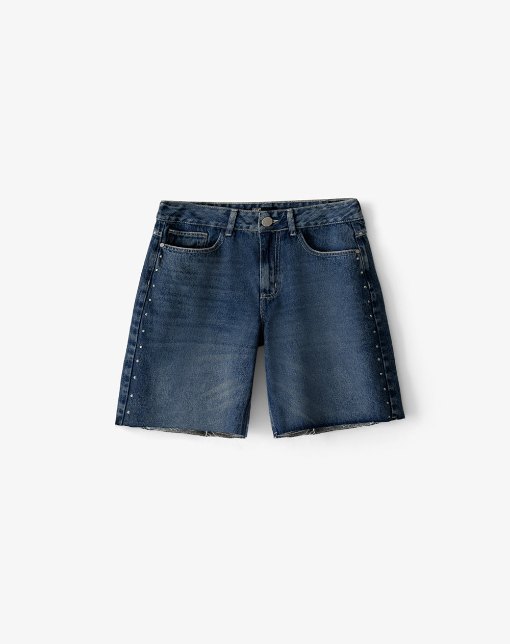 Bermuda loose índigo oscuro mujer