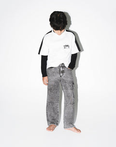 Jean cargo gris niño