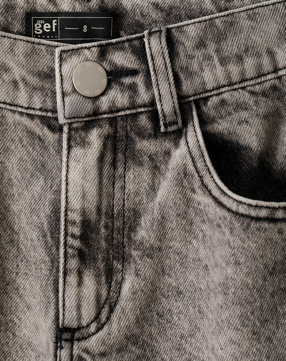 Jean cargo gris niño