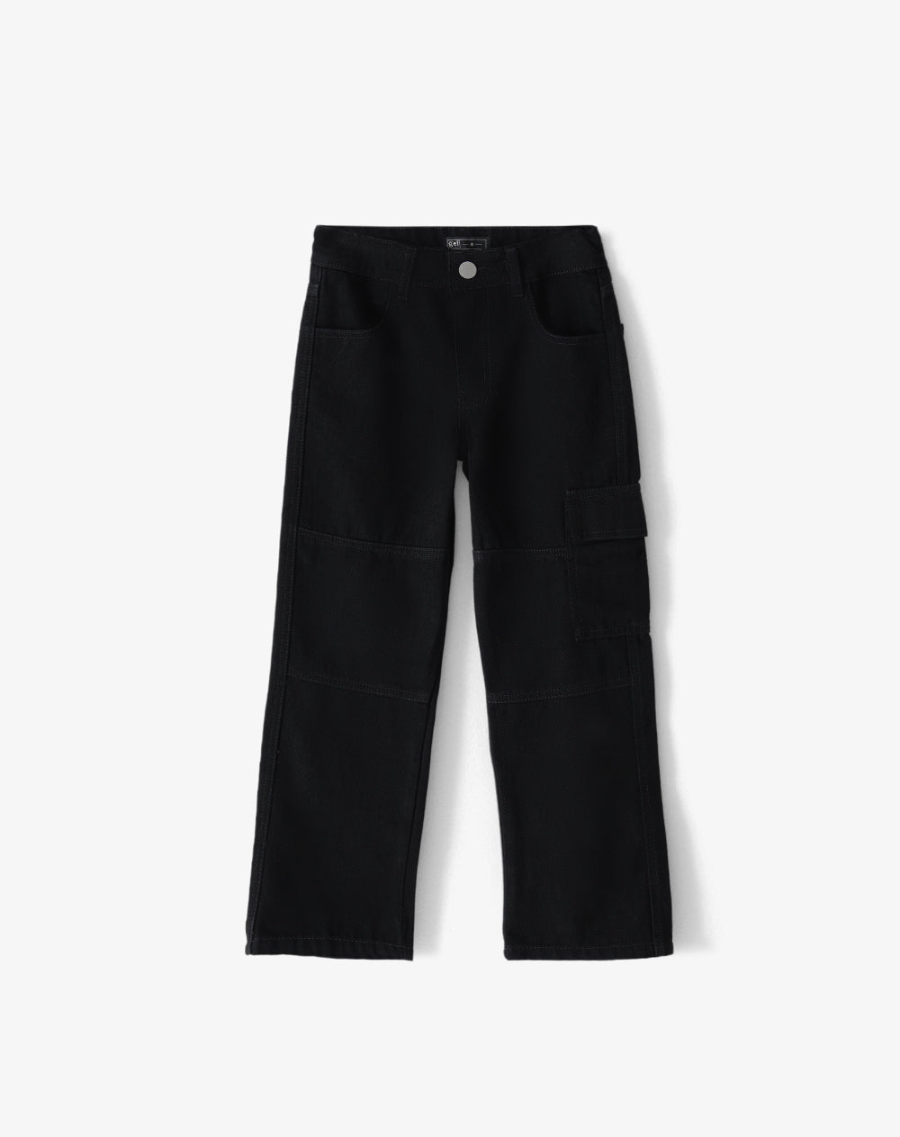 Jean regular tiro medio d im negro niño