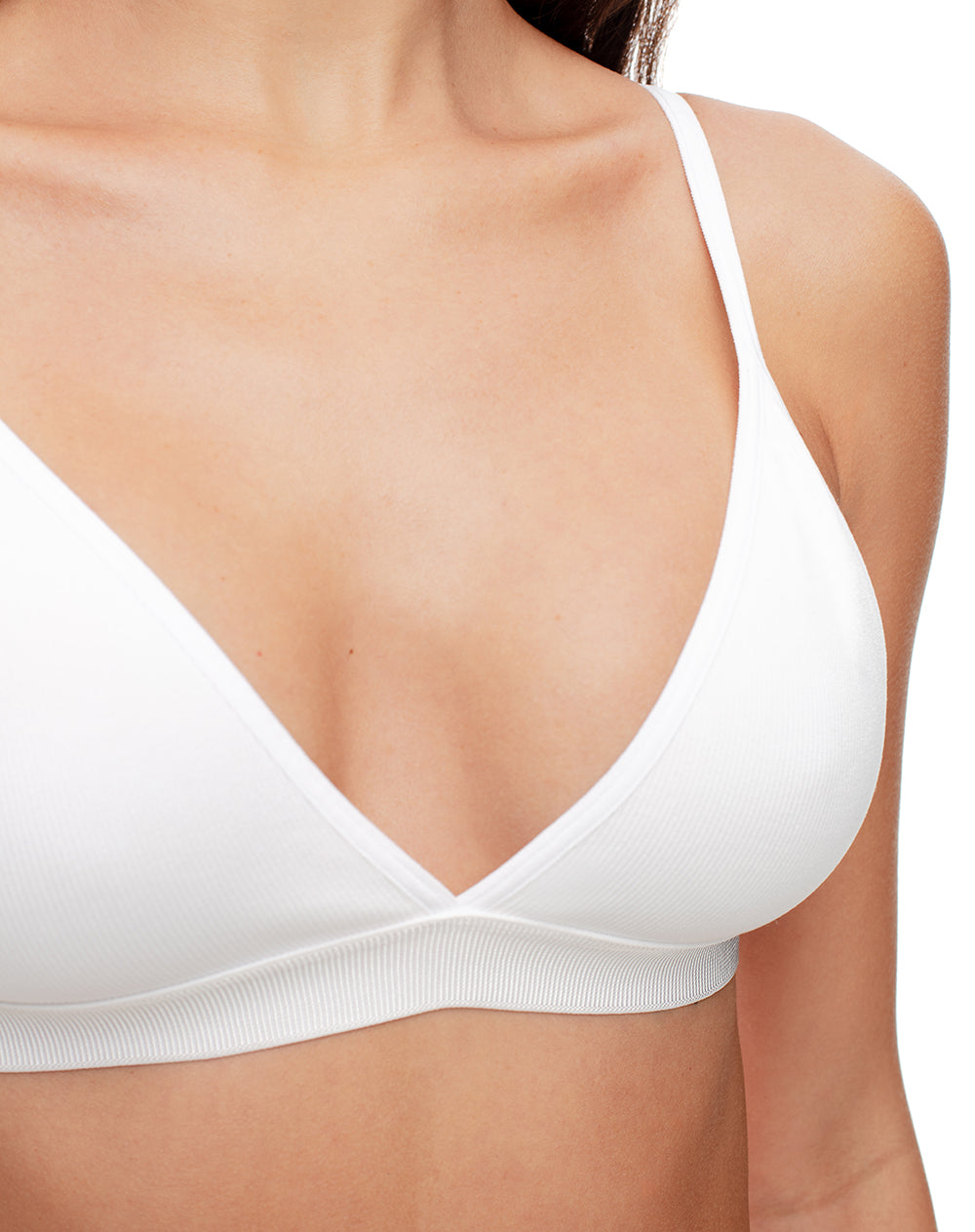 Top soporte medio blanco