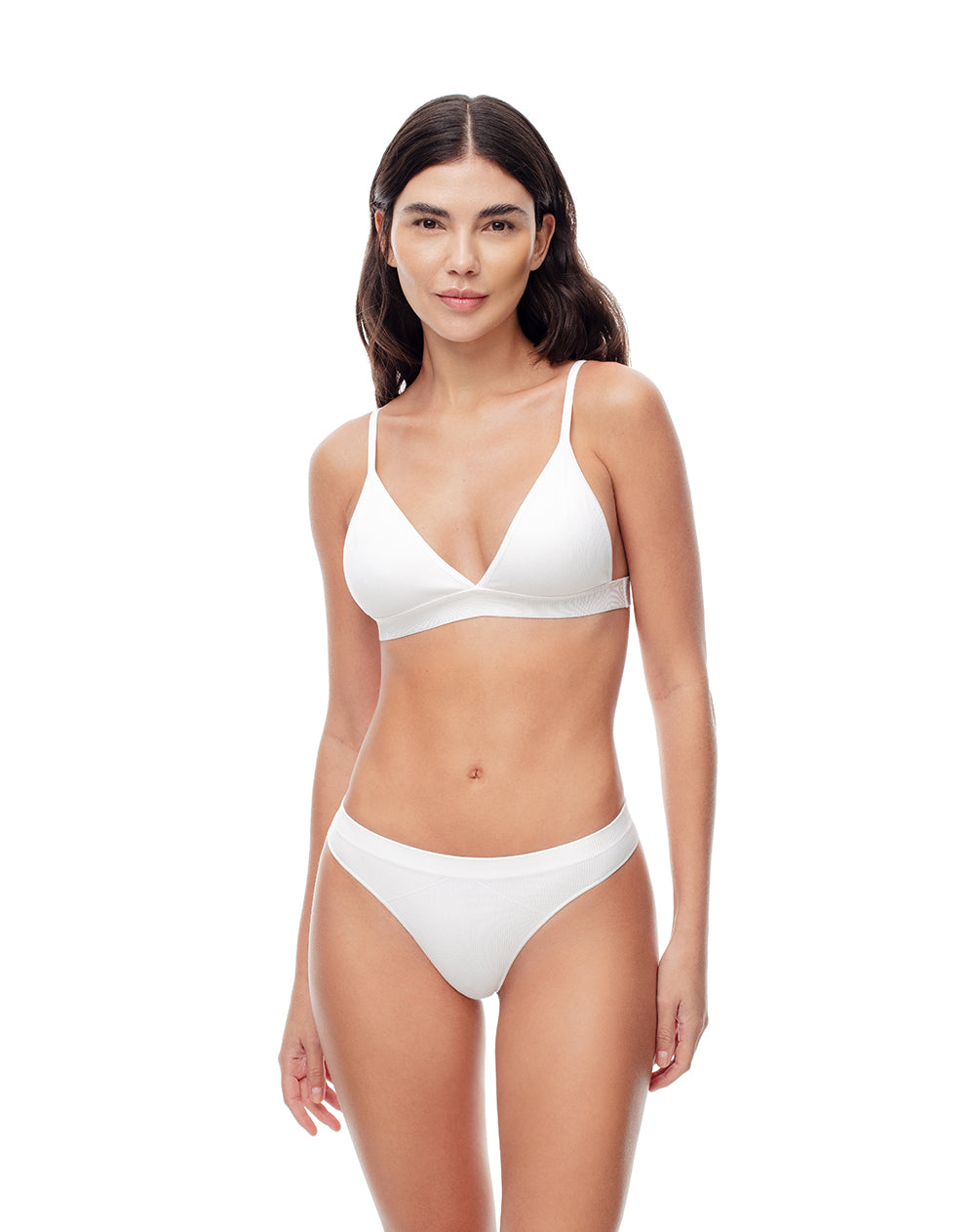 Top soporte medio blanco