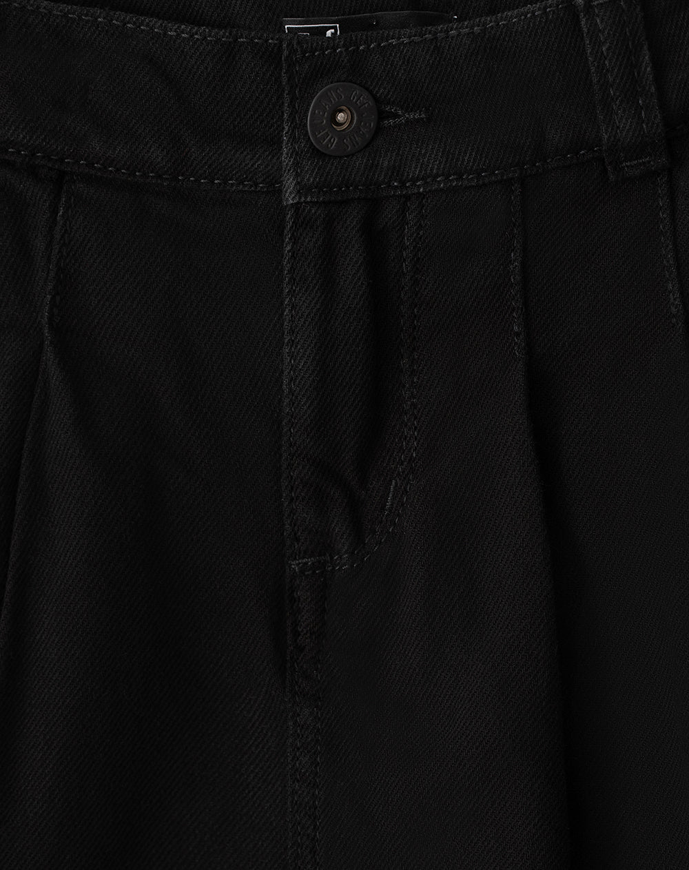 Falda corto tiro medio denim negro