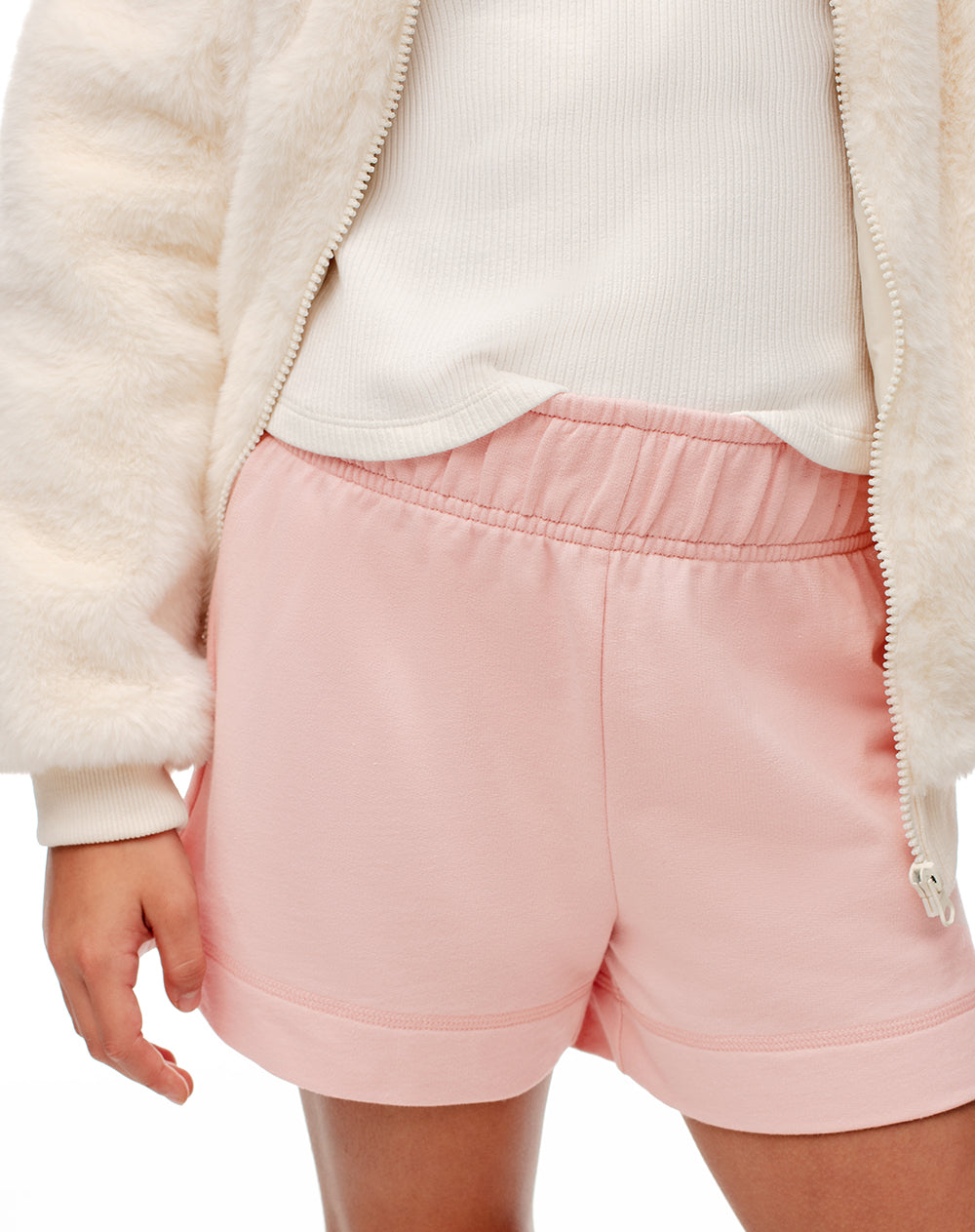 Short algodón rosado niña