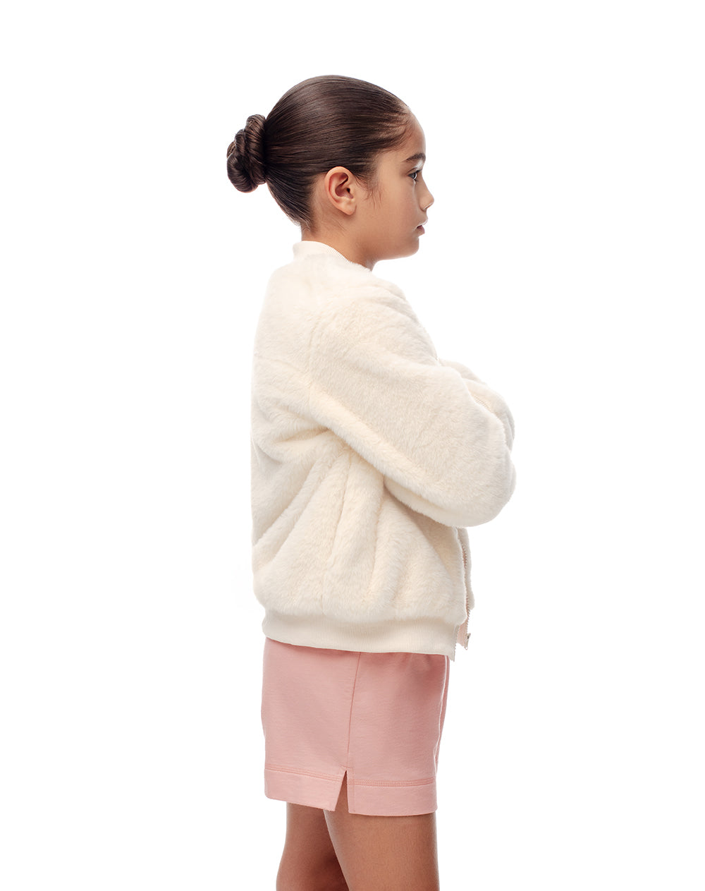 Short algodón rosado niña