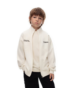 Chaqueta oregular algodón crudo niño