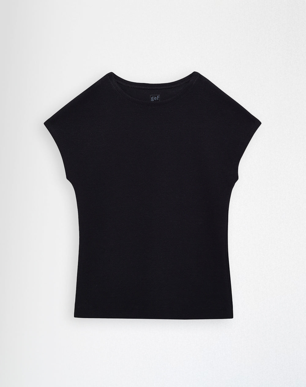 Camiseta relax negra mujer