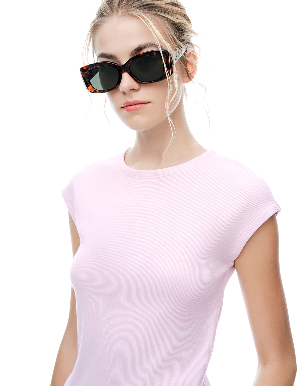 Camiseta relax rosado mujer