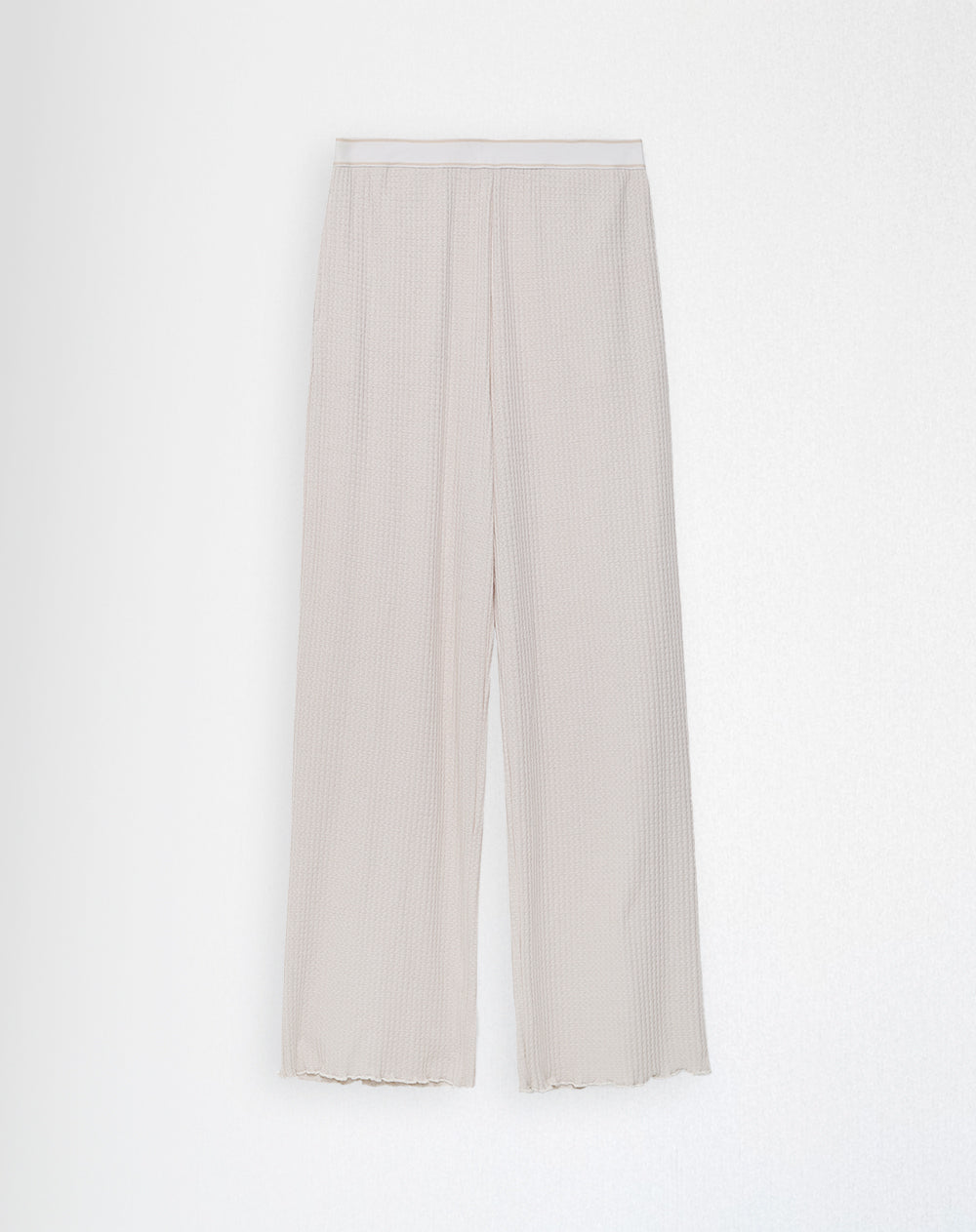 Pantalón regular fit tiro alto arena