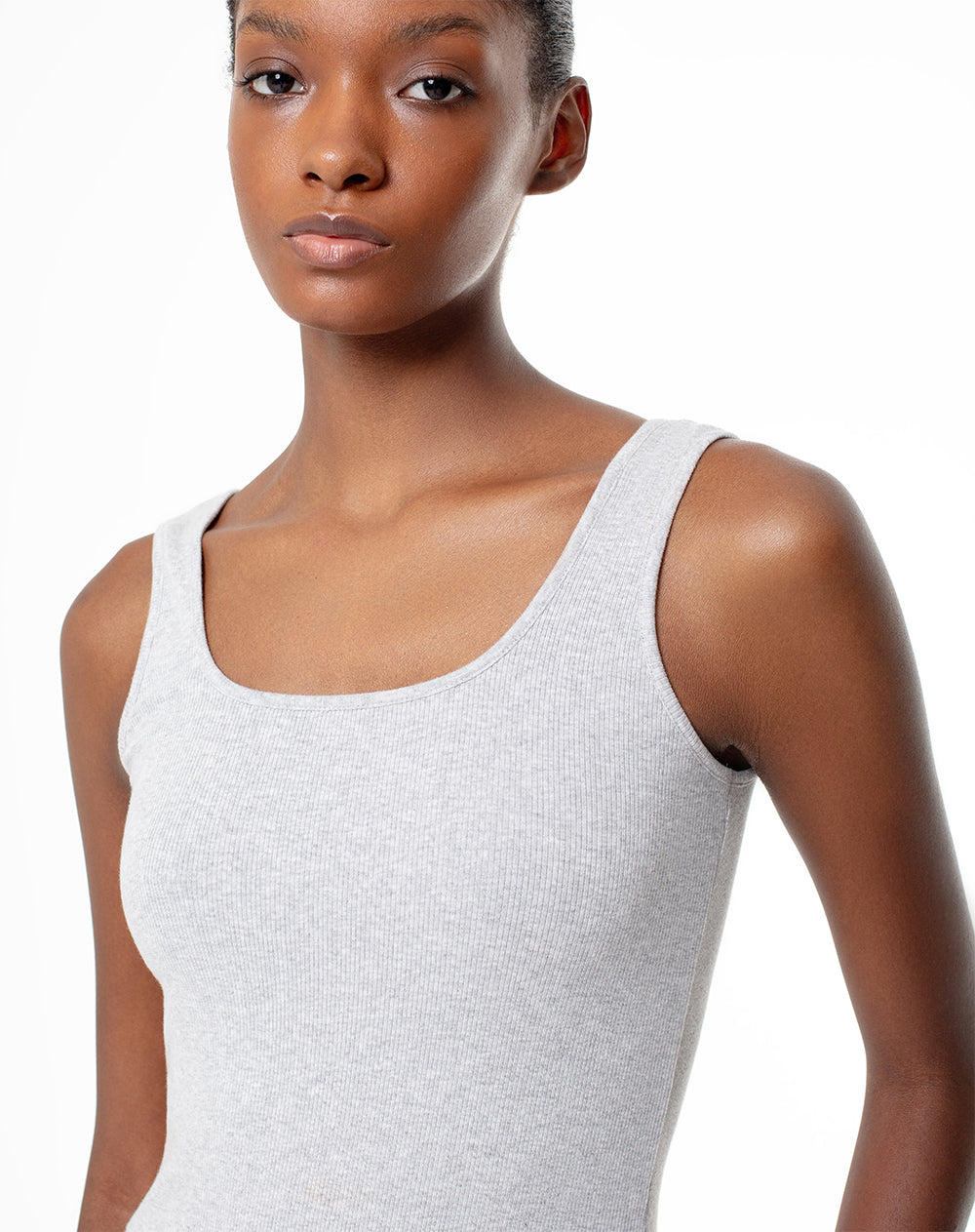 Camiseta Luti slim fit gris jaspeada
