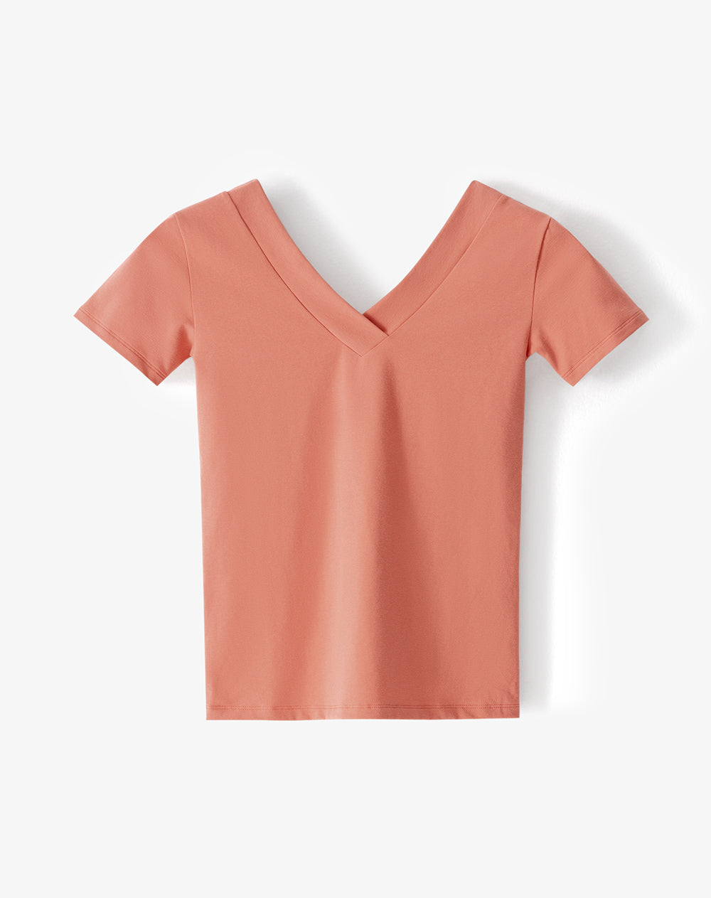 Camiseta regular uso 2 en 1 coral mujer