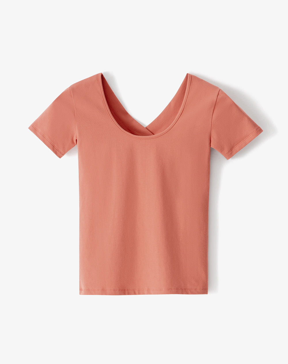 Camiseta regular uso 2 en 1 coral mujer