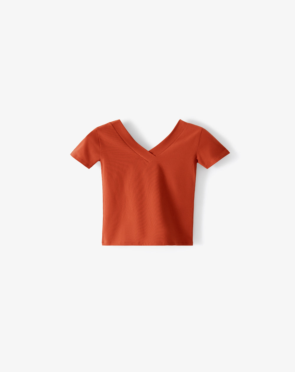 Camiseta relaxed fit manga corta naranja