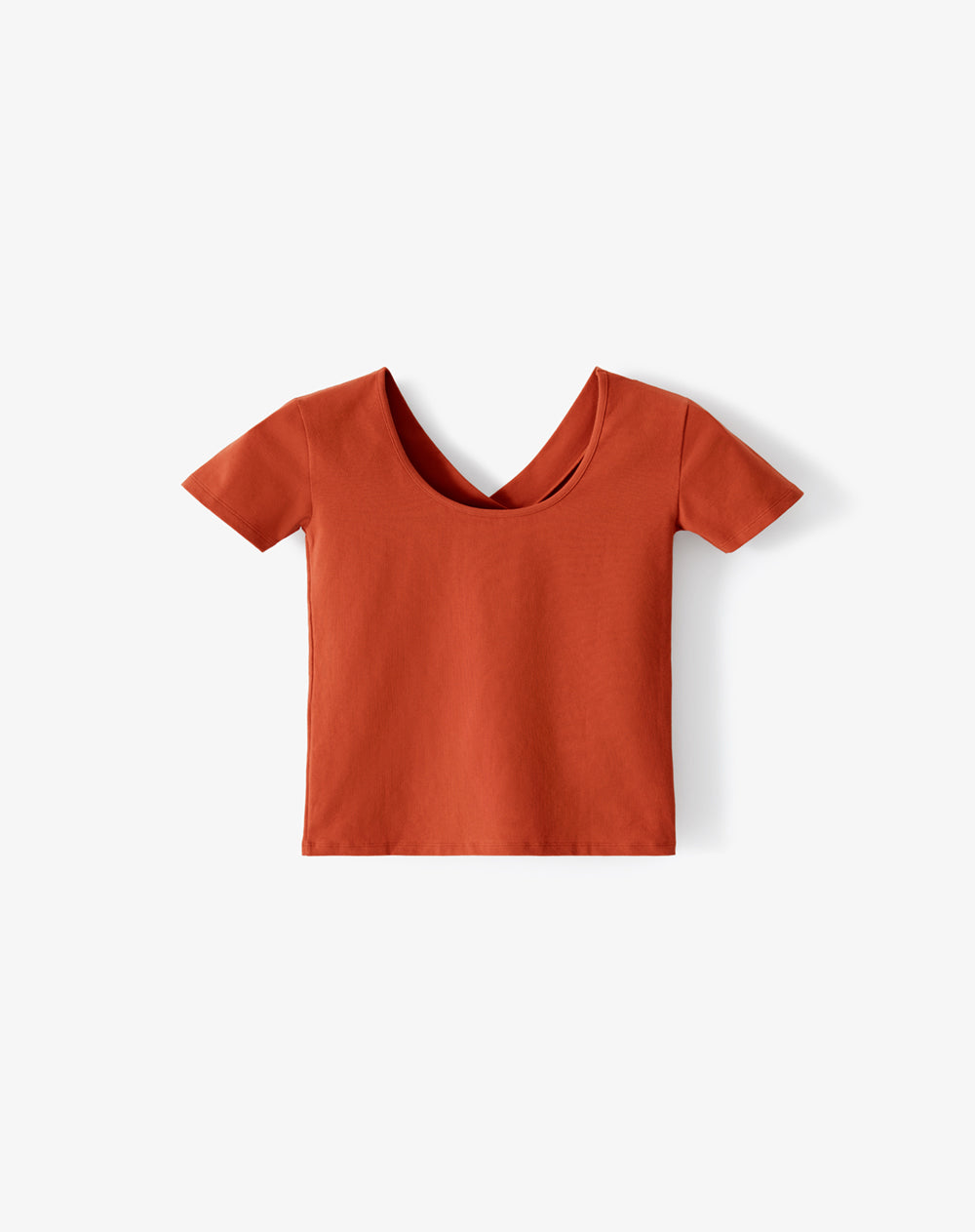 Camiseta relaxed fit manga corta naranja