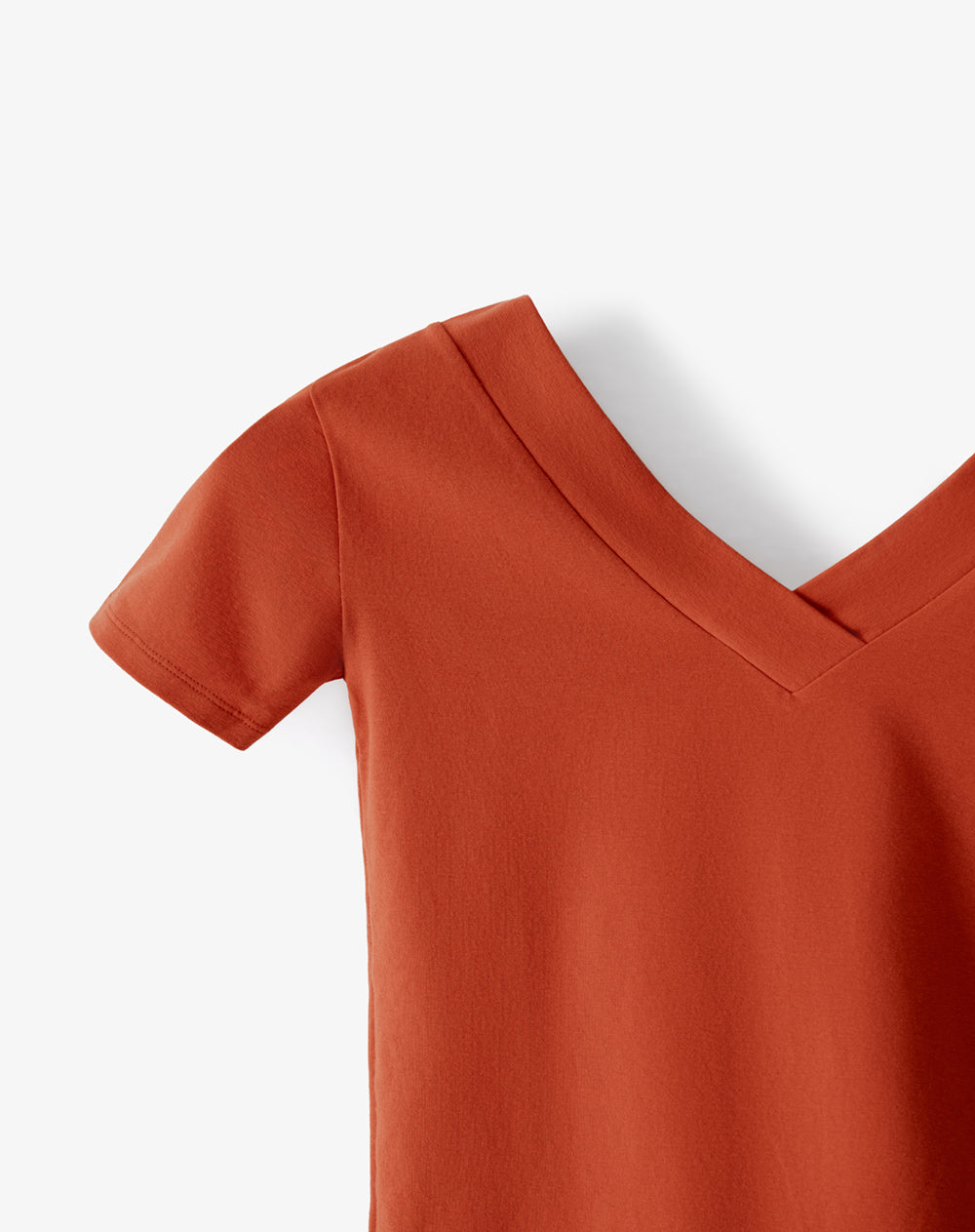 Camiseta relaxed fit manga corta naranja