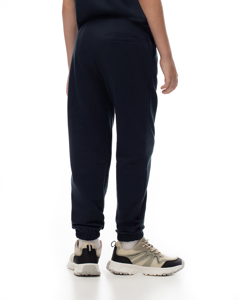 Jogger Luvan regular fit tiro medio azul