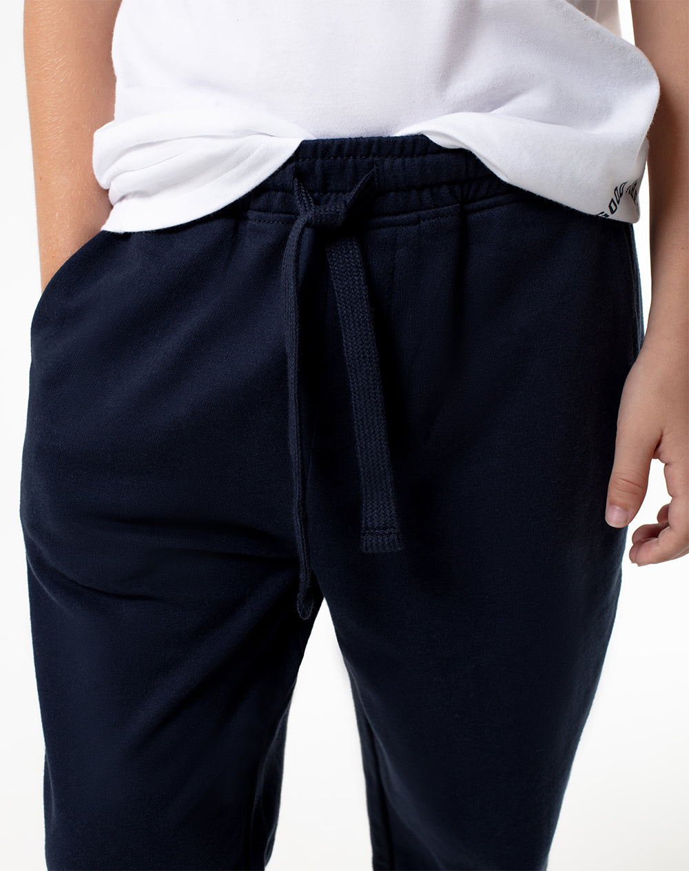 Jogger Luvan regular fit tiro medio azul
