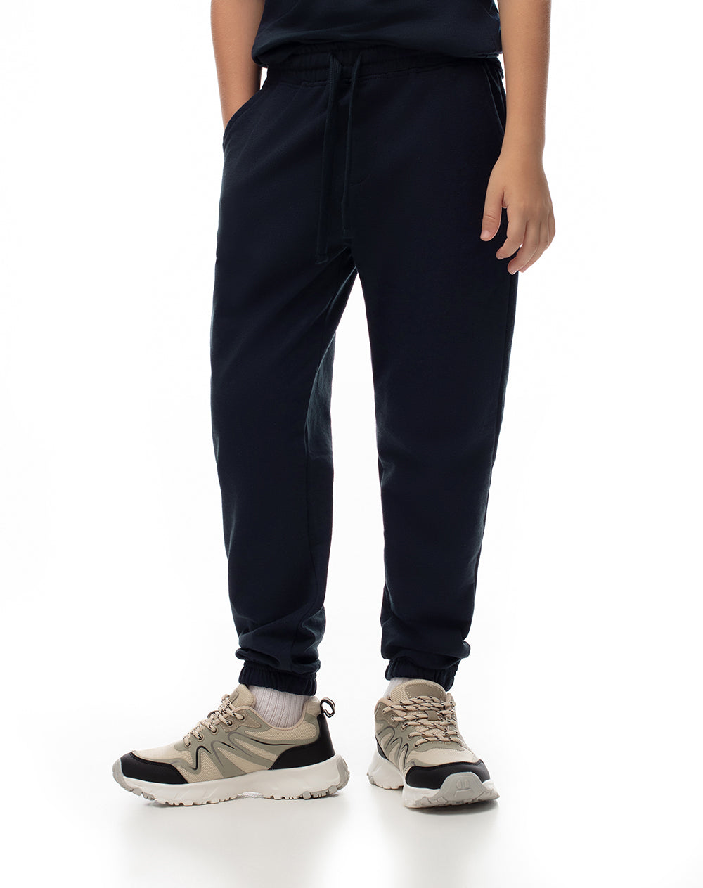 Jogger Luvan regular fit tiro medio azul