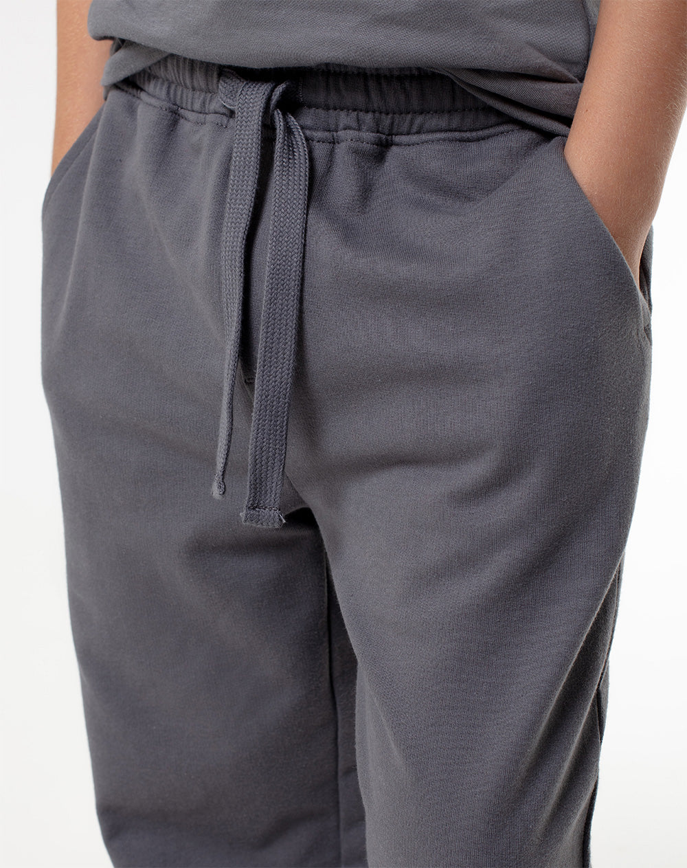 Jogger Luvan regular fit tiro medio gris
