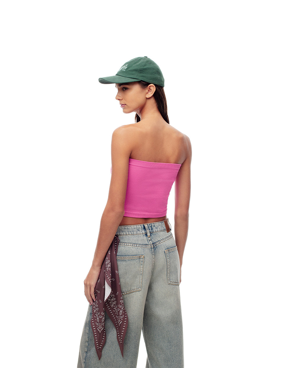Strapless fitted fit rosada