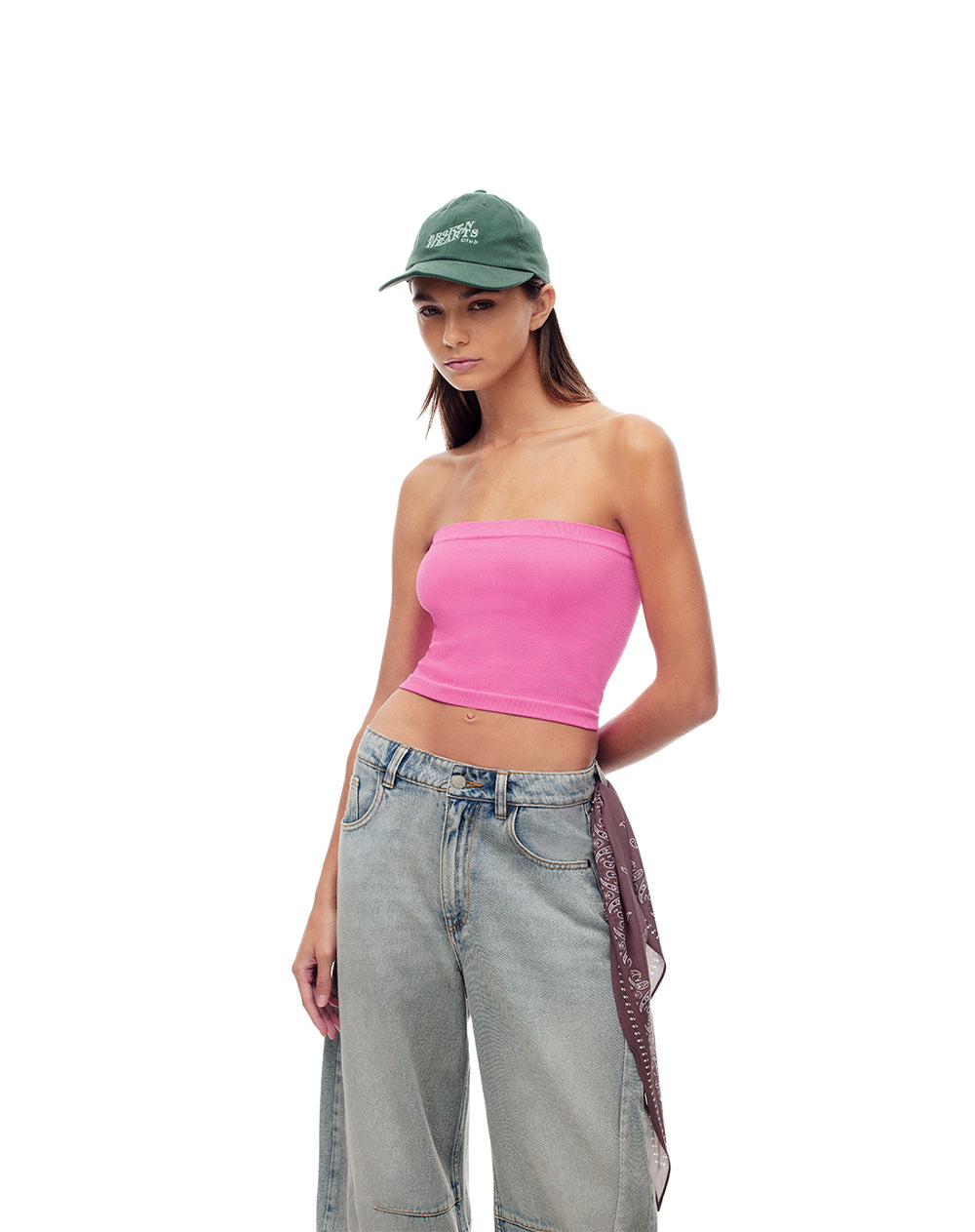 Strapless fitted fit rosada
