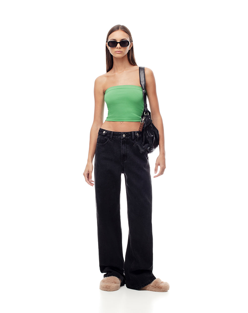 Strapless fitted fit verde