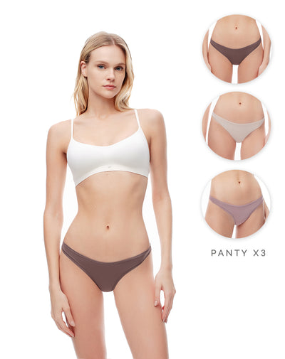 Panty tipo tanga x3unds surtido