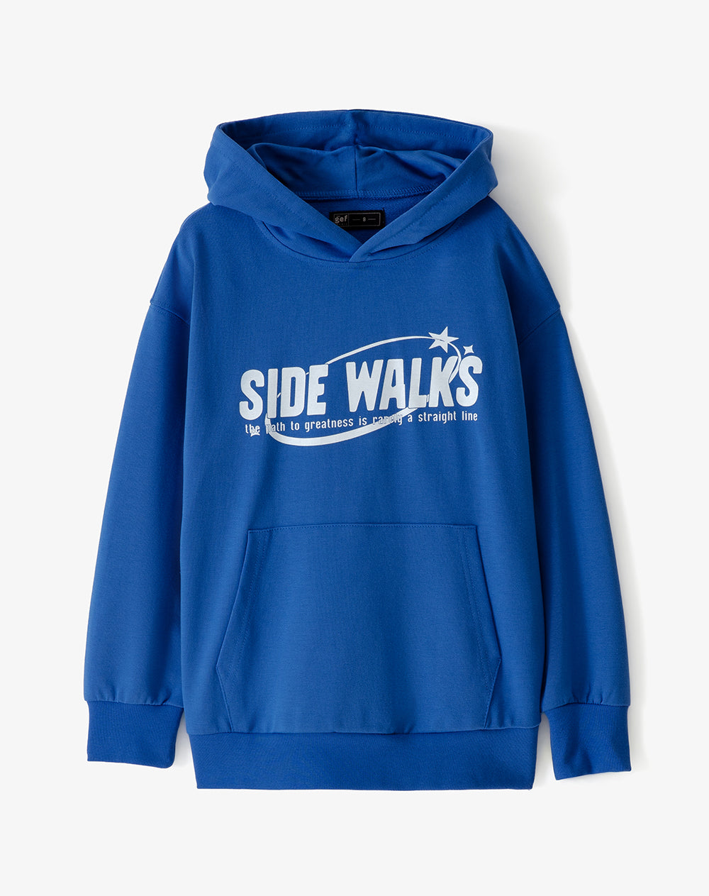 Buzo tipo hoddie azul niño