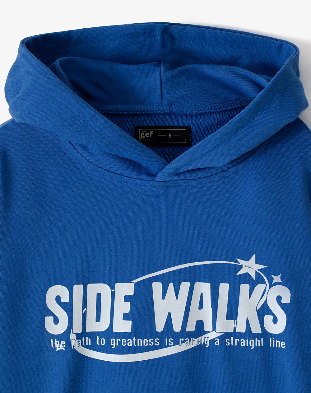 Buzo tipo hoddie azul niño