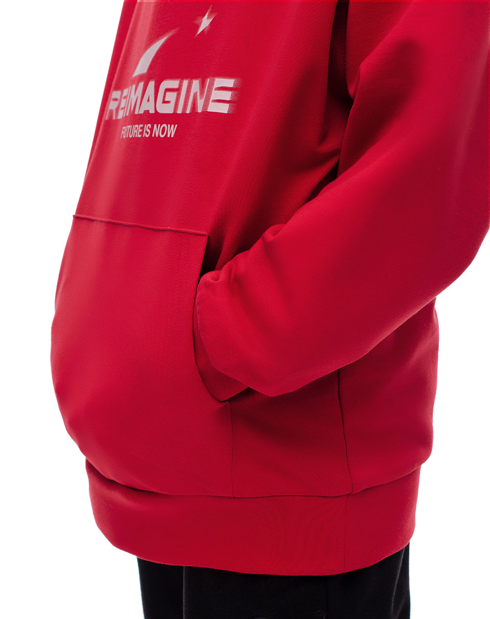 Buzo tipo hoddie rojo niño