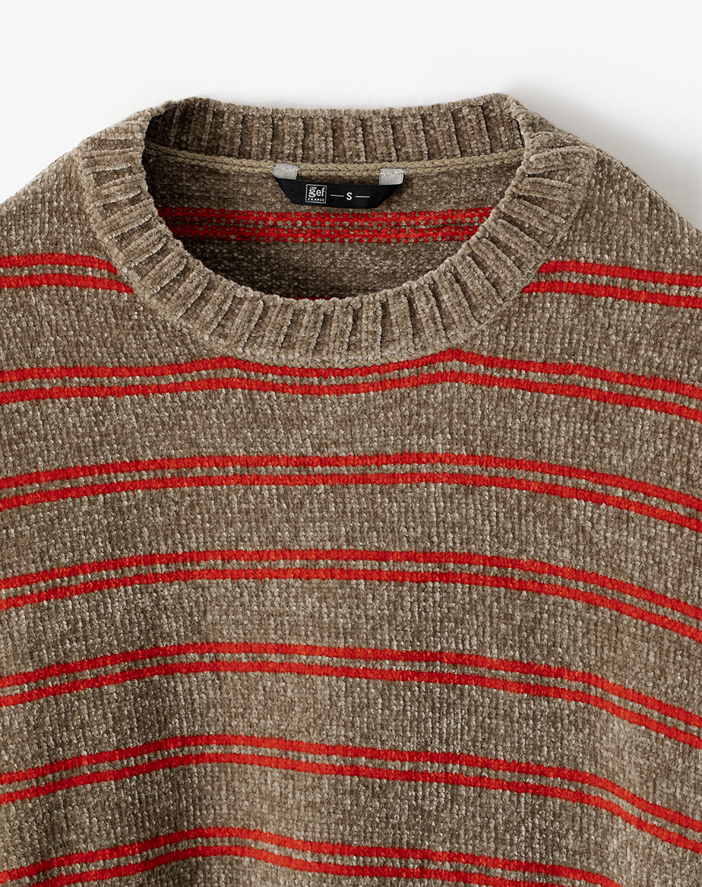 Suéter oversize rayas mujer