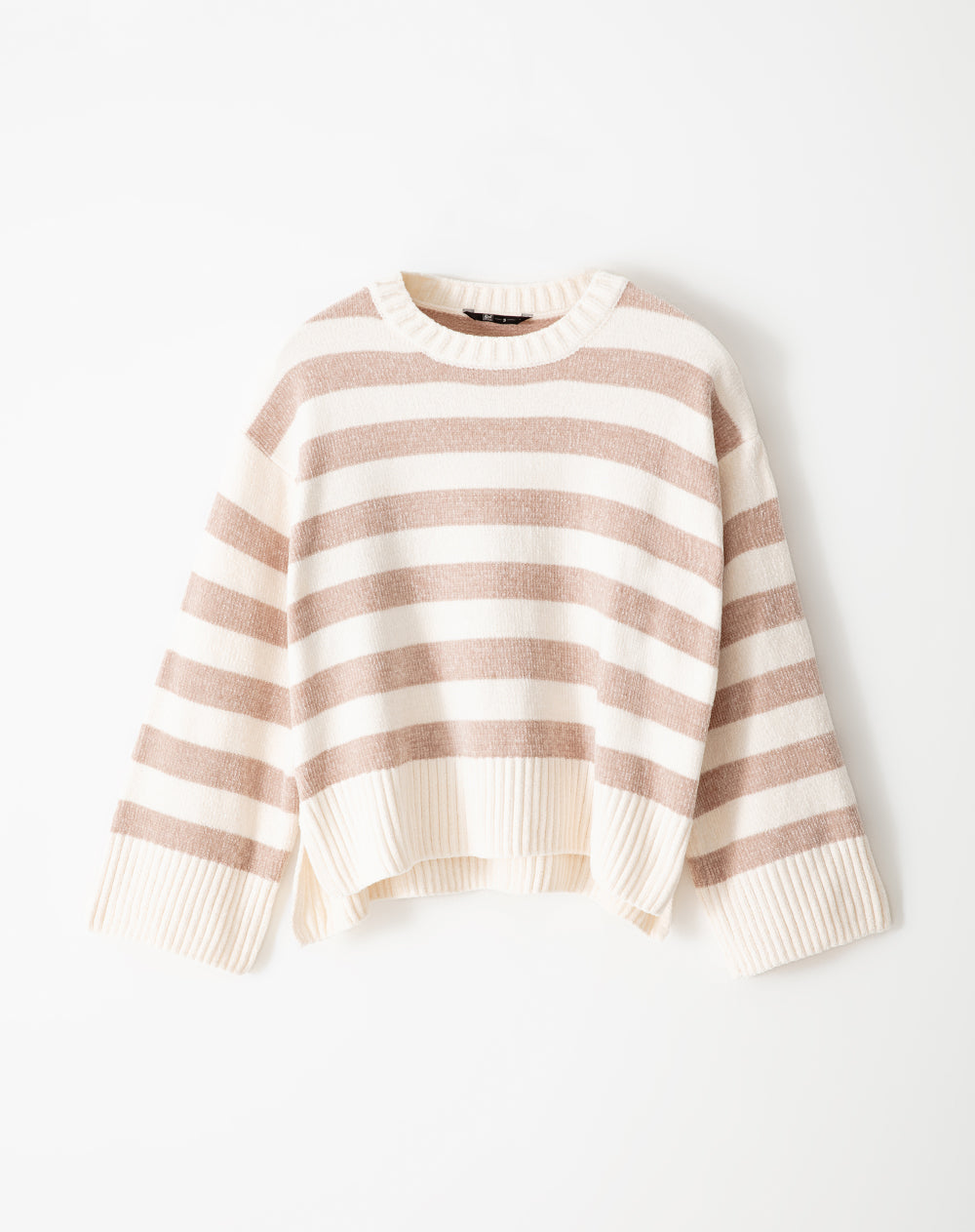 Buzo oversized fit habano rayas