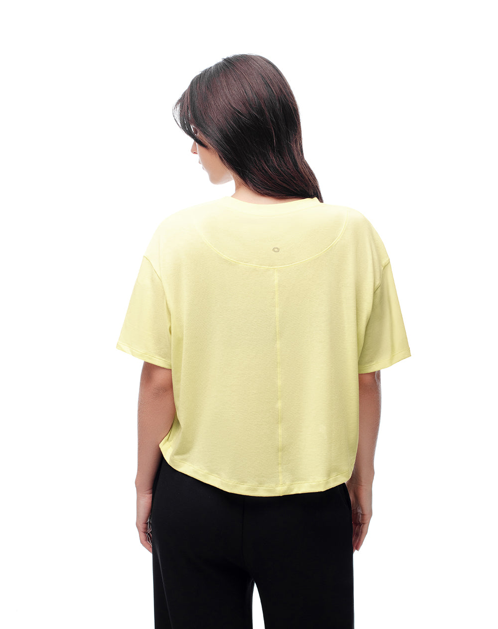 Camiseta regular fit manga corta amarilla