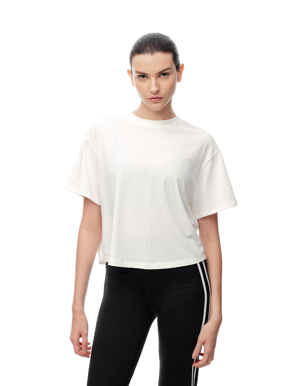 Camiseta regular fit manga corta cruda