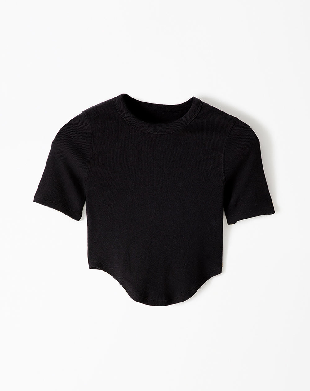 Camiseta relax algodón negra mujer