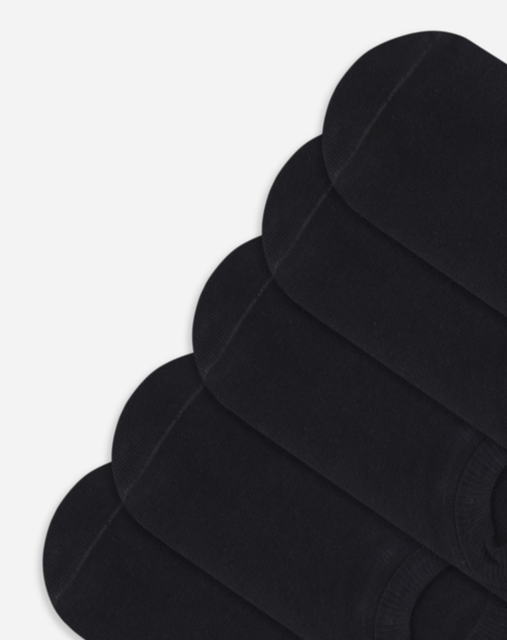 5 pares de medias baletas negras