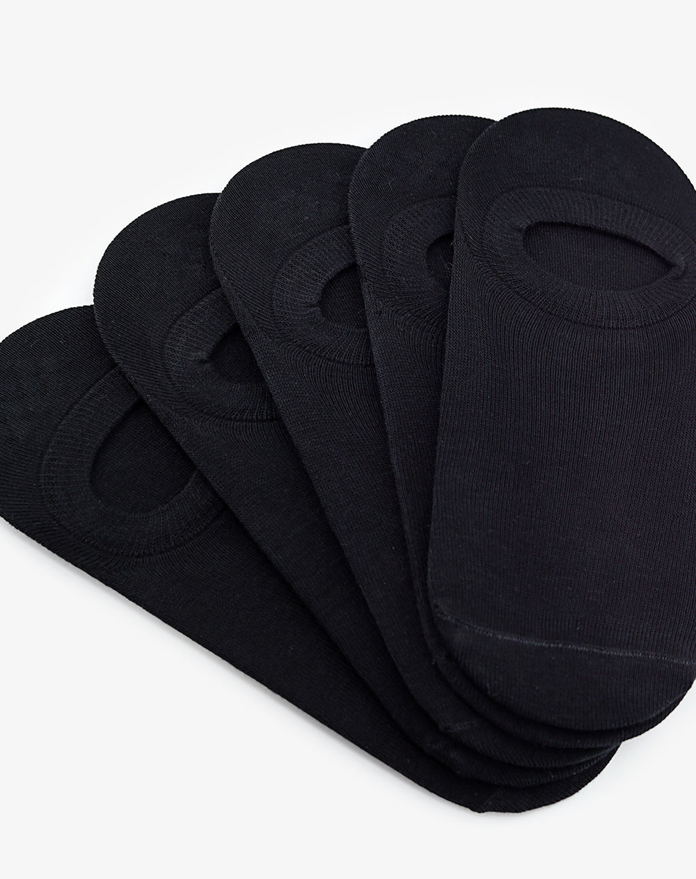 Medias hombre baletas pack x5 negras