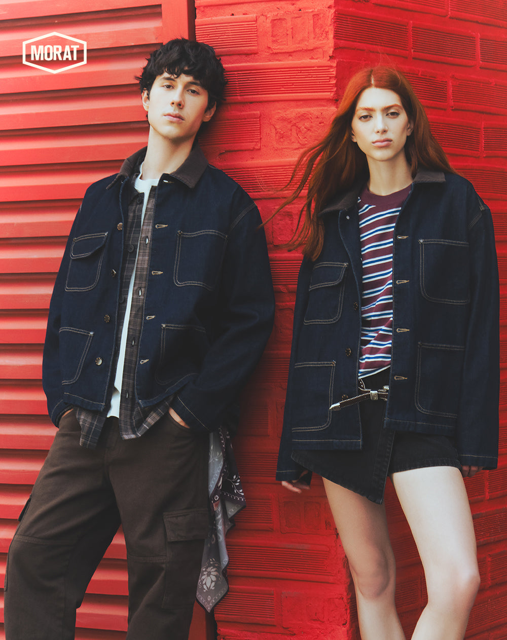 Chaqueta denim índigo oscuro unisex GEF | MORAT