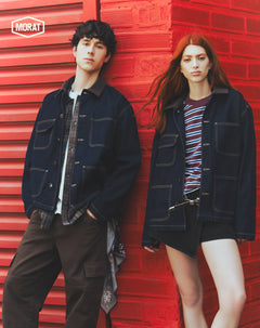 Chaqueta denim índigo oscuro unisex GEF | MORAT